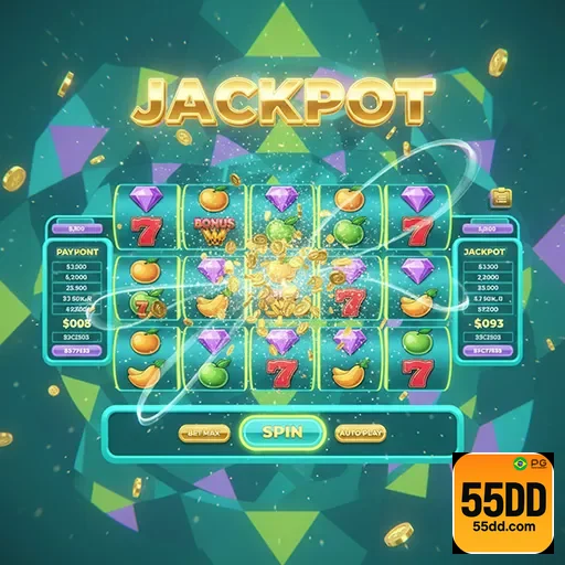 Imagem de diversos slots premium na 55dd, destaque na variedade de jogos exclusivos